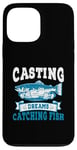 Coque pour iPhone 13 Pro Max Casting Dreams Attraper des poissons