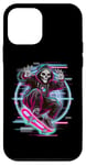 Coque pour iPhone 12 mini Skate Reaper Retro Death's Radical Synthwave Ride