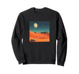 Desert With Red Sand Vintage Landscape Graphic Sweatshirt