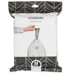 Brabantia 50-60L Bin Liners Waste Bags Type H Size Smart 40 Dispenser Pack - UK