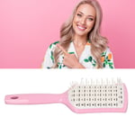 (Pink Handle)4pcs Curved Vented Hair Brush For Faster Blow Drying Scalp BGS UK