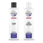 Nioxin System 6 Cleanser Shampoo & Conditioner 300ml DUO - Progressed Thinning