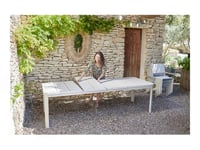 Table de jardin extensible en métal rectangulaire Oléron Gris Argile - 6/12 places - Fermob