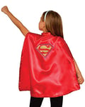 RUBIES - DC Superhero Girls - Supergirl - Accessoires Déguisement pour Enfants - Taille Unique - Cape Rouge, Serre-Tête Bleu Clair - Pour Halloween, Carnaval - Idée Cadeau de Noël