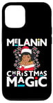 iPhone 12/12 Pro Black Mrs Clause Melanin Christmas Magic Natural Lace Front Case