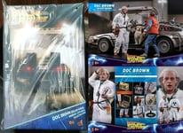 Hot Toys MMS610 Back to the Future Doc Emmett Brown Deluxe Ver New Rare Japan