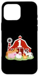 Coque pour iPhone 16 Pro Max 1er anniversaire animaux de la ferme Bday Party 1 an garçon tout-petit