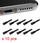 100x Black Bottom Pentalobe Screws set for Space Grey iPhone X  XR / XS / XS Max