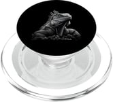 Cuban Rock Iguana Shirt Gothic Reptile Keeper Pet Owner Art PopSockets PopGrip for MagSafe