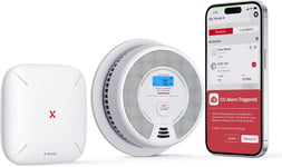 X-Sense Smart Smoke and Carbon Monoxide Alarm Combo 1 SC07-MR with 1 SBS50 Base