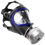 Dräger X-plore 6300 Masque intégral de protection complète avec un filtre A2B2E2K2 HG P3 R D de filetage Rd40, masque à gaz pour des travaux chimiques et construction