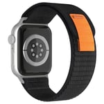 Apple Watch 38/40/41 mm rannekoru Nylon Trail Loop Musta