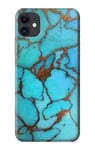 Aqua Turquoise Gemstone Graphic Printed Case Cover For iPhone 11