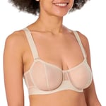 DKNY Women's Sheers Convertible Strapless Bra, Cashmere, 38D