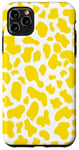 Coque pour iPhone 11 Pro Max motif imprimé vache jaune - Motif vache coeur jaune femme