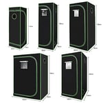 Lospitch Tente de Culture, Grow Box, Grow Tent Opaque et imperméable, Serre pour la Maison, Oxford 600D, 60x60x180cm Noir et Vert