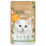 Cat's Love Ekologisk 6 x 100 g - Ekologisk kyckling