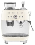 Smeg EGF03CRUK Espresso Coffee Bean Grinder - Cream