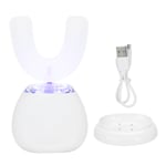 (White)Smart U Shape Toothbrush Brightening Ultrasonic Electric Toothbrush BGS