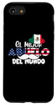 Coque pour iPhone SE (2020) / 7 / 8 Funny Mejor Abuelo Del Mundo Drapeau mexicain cool Grand-père