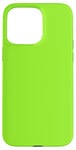 Coque pour iPhone 15 Pro Max Couleur vert citron simple