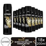 Lynx XL 48-Hour High Definition Fragrance Body Spray Deodorant 18 Pack, 200ml