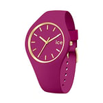 ICE-WATCH - Ice Glam Brushed Orchid - Montre Rose pour Femme avec Bracelet en Silicone - 020540 (Small)