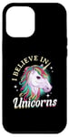 iPhone 12 Pro Max Unicorn rainbow - I believe in unicorns Case