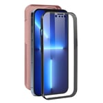 360° Case for iPhone 13 Pro Flexible Front & Rigid Back – Rose Gold