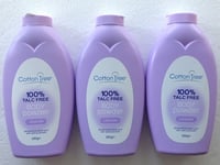 Cotton Tree 100% Talc Free Body Powder"Lavender"  3 x 280 ml