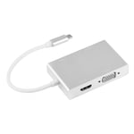 Adaptateur 4-en-1 Bewinner - Type-C vers VGA Adaptateur HDMI USB3.0 DVI - Connexion d'un Ordinateur Portable à un écran externe DBT