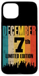 iPhone 15 Plus December 7 Limited Edition 7th Day Retro Vintage Birthday Case