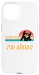 Coque pour iPhone 15 aikido cadeau art martial homme femme marrant drole aikido