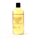 Mystic Moments | Sesame Seed Carrier Oil 500ml - Pure & Natural Oil Perfect For Hair, Face, Nails, Aromatherapy, Massage and Oil Dilution Vegan GMO Free