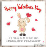 Valentines Day Card Husband Wife Boyfriend Girlfriend Partner Valentine's Poem