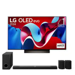 LG OLED65C4 + S95TR - TV OLED 4K UHD HDR - 164 cm - Barre de son 9.1.5