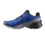 SALOMON Mens Speedcross Hiking Shoe, Lapis Blue Black White, 10.5 UK