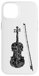 Coque pour iPhone 14 Plus Violon et Archet (Noir Ancien) Violoniste