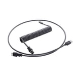 Cablemod Pro Coiled Cable - Carbon Grey 1.5m. Usb A Usb C Kulfiber, Grå