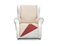 Martina Home Milano Couvre-Fauteuil 1 Place Beige/Rouge