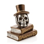 Hocus Pocus Halloween Skull with Top Hat Resin Decoration