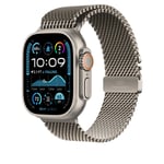 Apple Apple Watch Series 4-6 44mm Milanesisk loop L, Natural Titanium