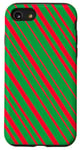 Coque pour iPhone SE (2020) / 7 / 8 Papier cadeau de Noël vintage Motif sucre d'orge