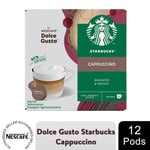 Nescafe Dolce Gusto Starbucks Coffee Pods Caps Box of 12 Cappuccino