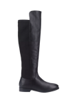 Hush Puppies Paisley Leather Knee High Boots, Black