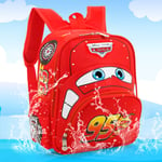 Disney Cars Boys 3D Ryggsäck Barn McQueen Skolväska Ryggsäck Red