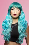 Manic Panic Mermaid Ombre Siren Wig Long Blue Curly Wig Deluxe Fancy Dress