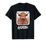 Gibson Clan Highland Cow Scottish Family Name Party T-Shirt