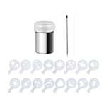 Cocoa Shaker,Coffee Powder Shaker 16 Pcs Coffee Cappuccino Stencils &  Pen6397