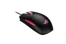 Asus Rog Strix Impact II Electro Punk - Souris optique pour gamer - Filaire USB - Ambidextre - Eclairage Aura Sync - 6200dpi